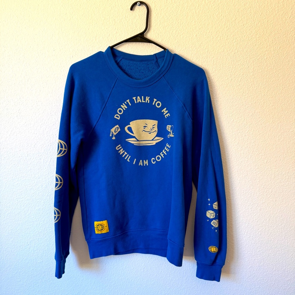 Blue Graphic Sweater